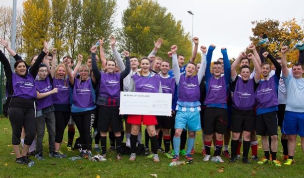 Coatbridge woman raises grand sum for epilepsy charity through football fundraiser