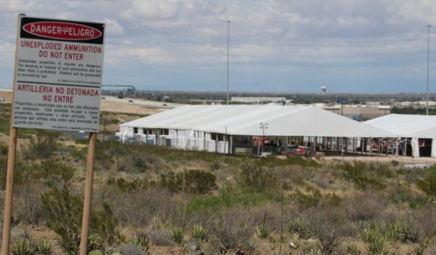 US builds migrant tent city in Texas as Trump likens treatment to ‘Disneyland’