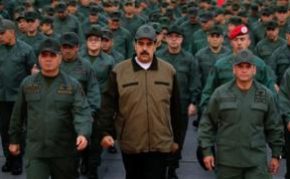 Venezuela crisis: Defiant Maduro appears with soldiers